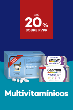 Suplementos Multivitaminicos com destaque promocional de  at&eacute; 20% sobre pre&ccedil;o de Venda ao P&uacute;blico Recomendado